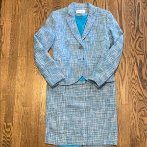 Calvin Klein Tweed Skirt Suit